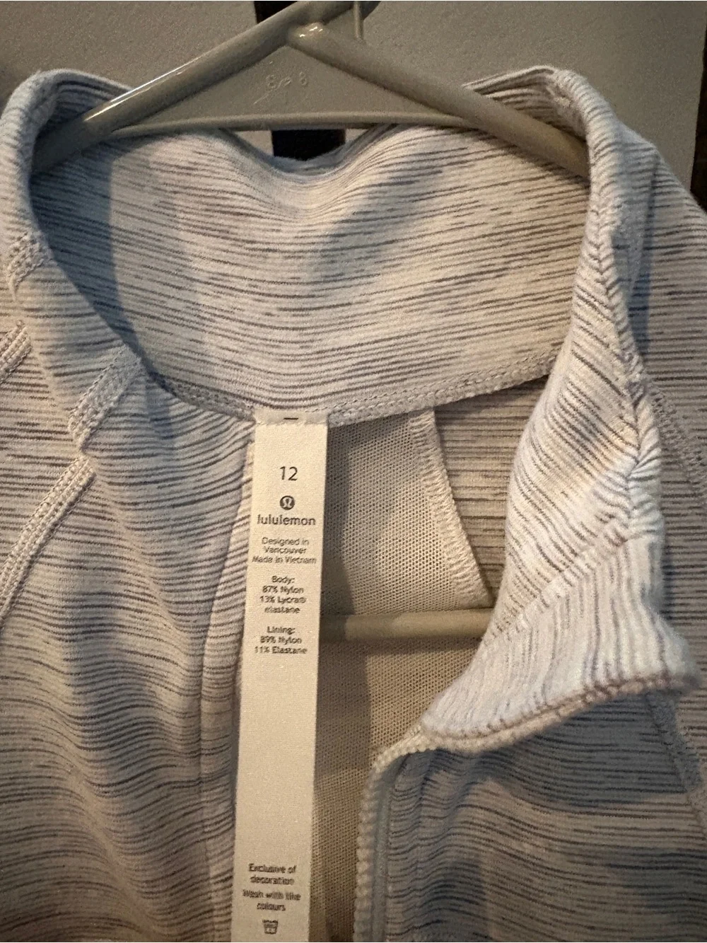lululemon athletica Light Gray Heather Full-Zip Utility Jacket